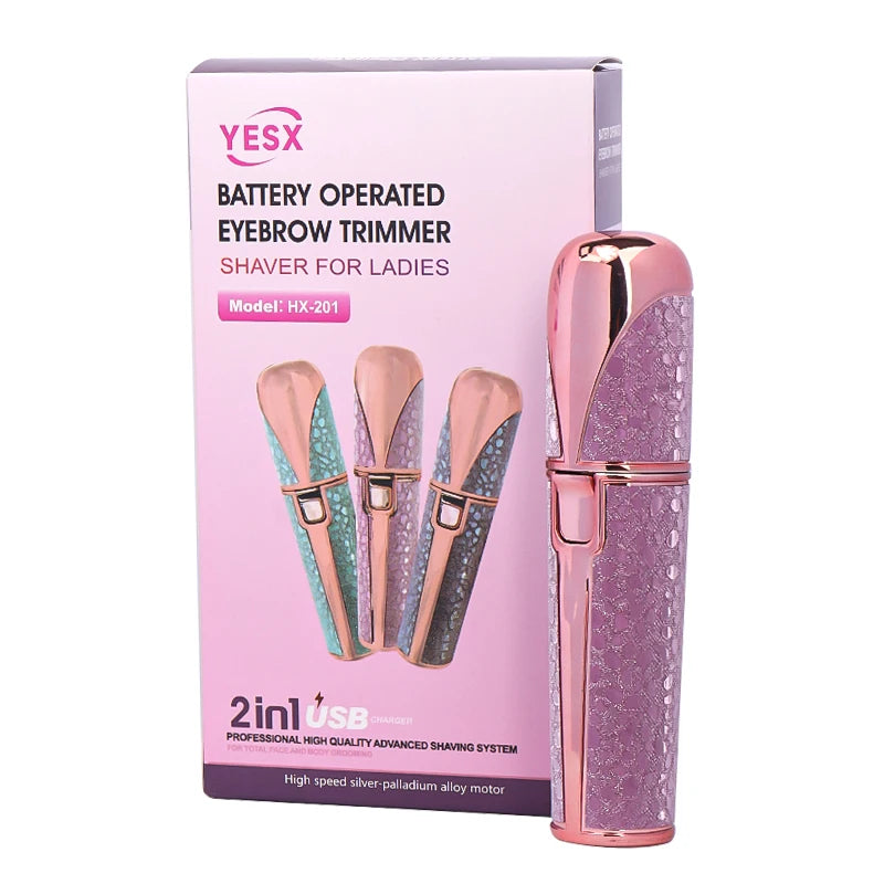 USB Electric Eyebrow Trimmer Facial Hair Remover For Women