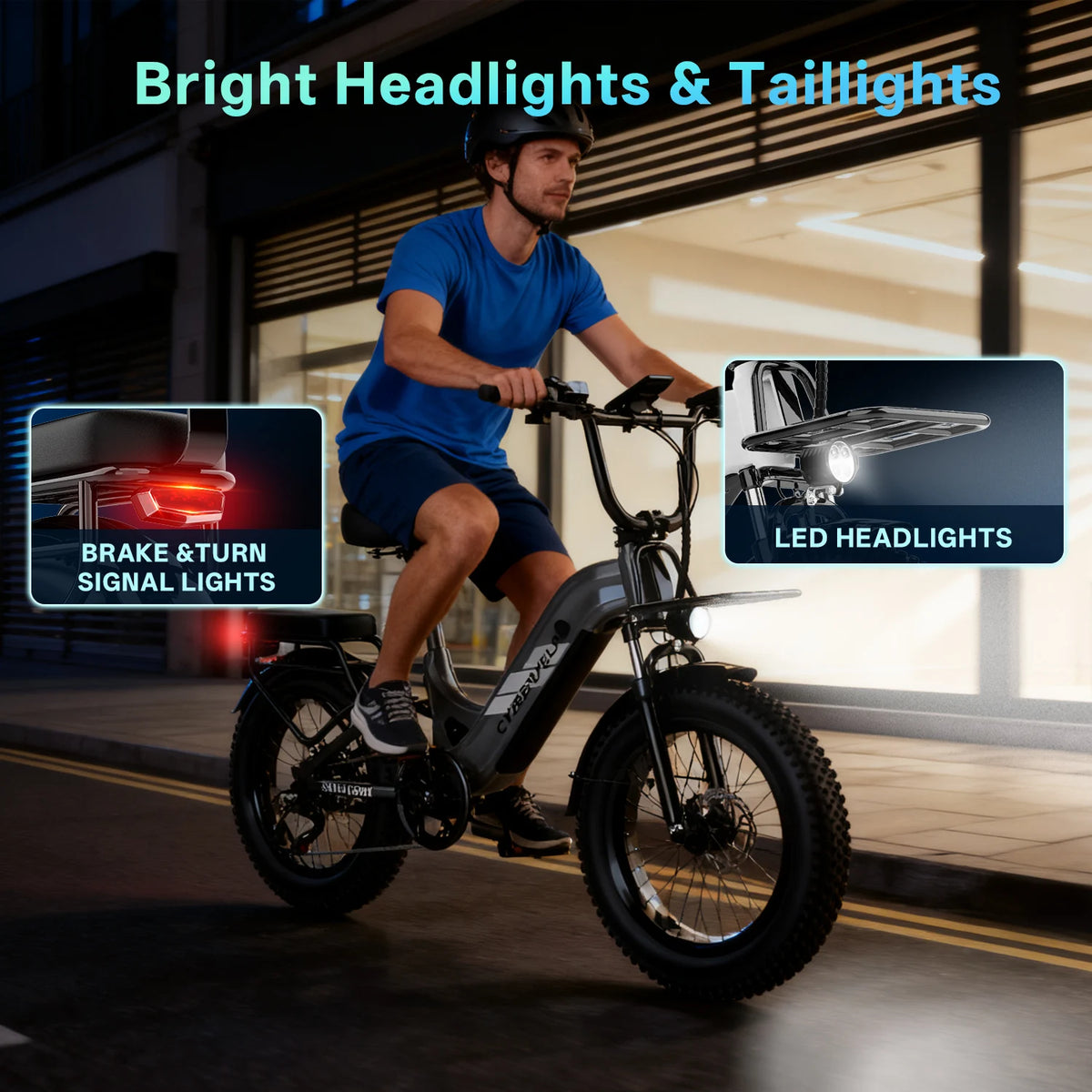 Cybervelo Step Thru Commuter Electric Bike 1500 Watt Long Range