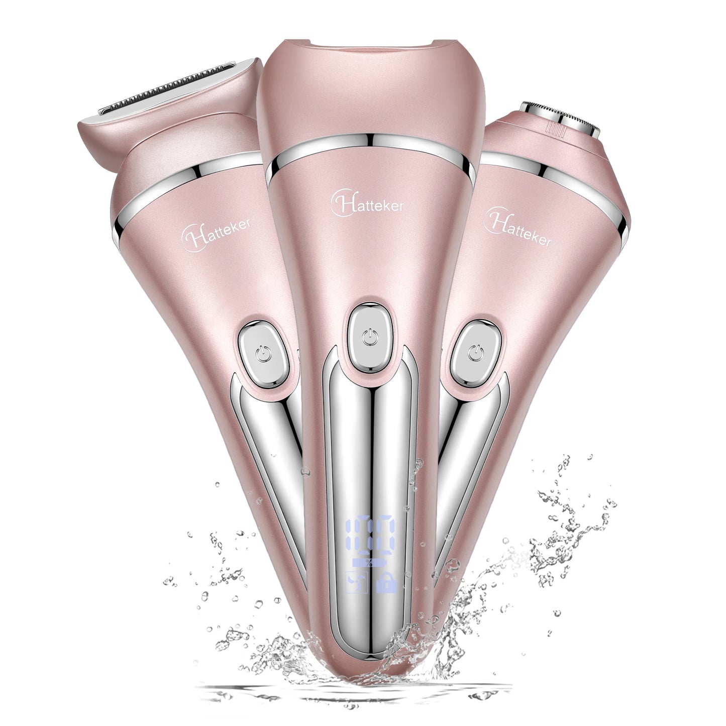 Hatteker 3-In-1 Epilator For Women USB Rechargeable Hair Removal
