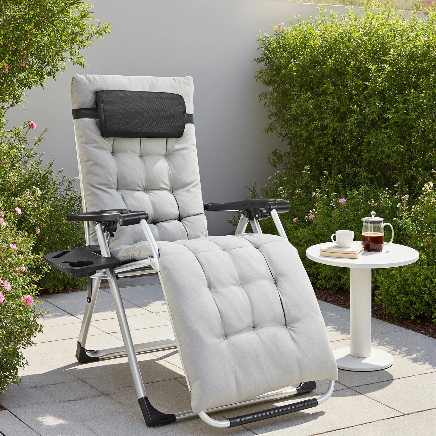 JHK Zero Gravity Portable Recliner Chair With Cup Holders