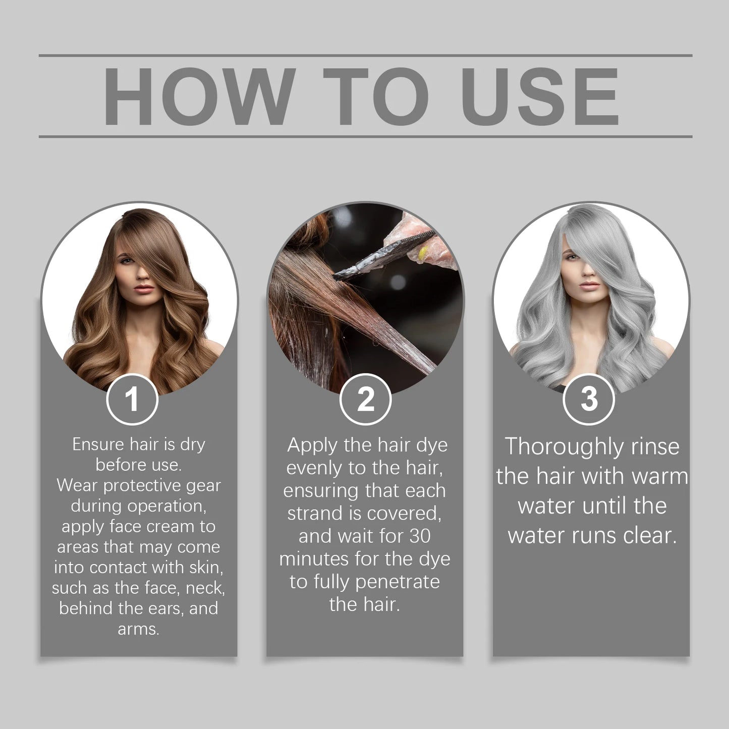 Salon Grade Hair Dye Cream For Men And Women Lasting