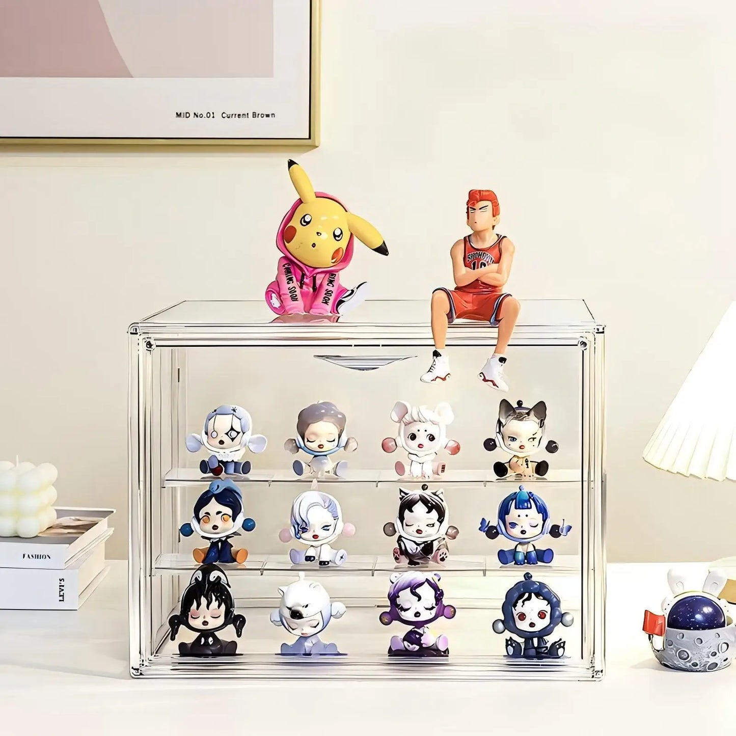 Clear Stackable Acrylic Display Storage Box Organizer