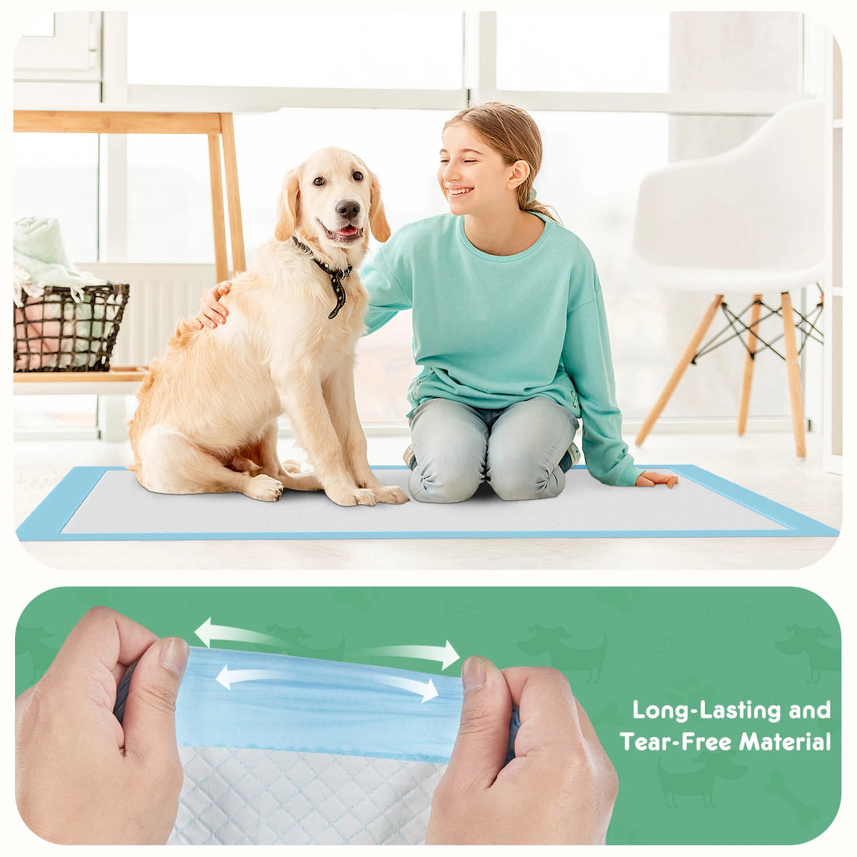 Super Absorbent Quick Drying Disposable Pads For Dogs And Cats