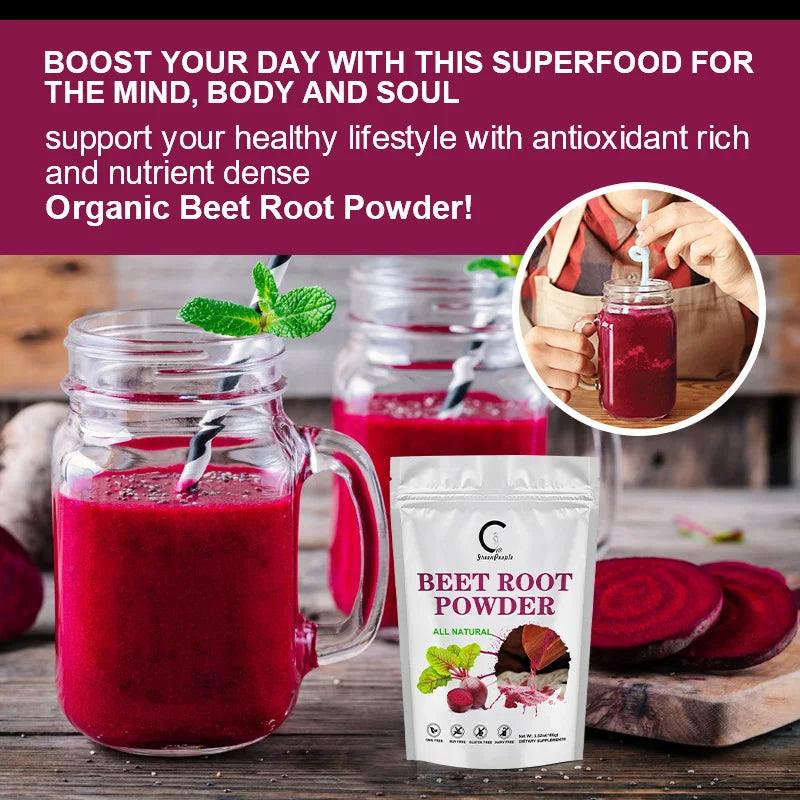 MINCH Organic Beet Root Powder Blood Pressure Support And Stamina