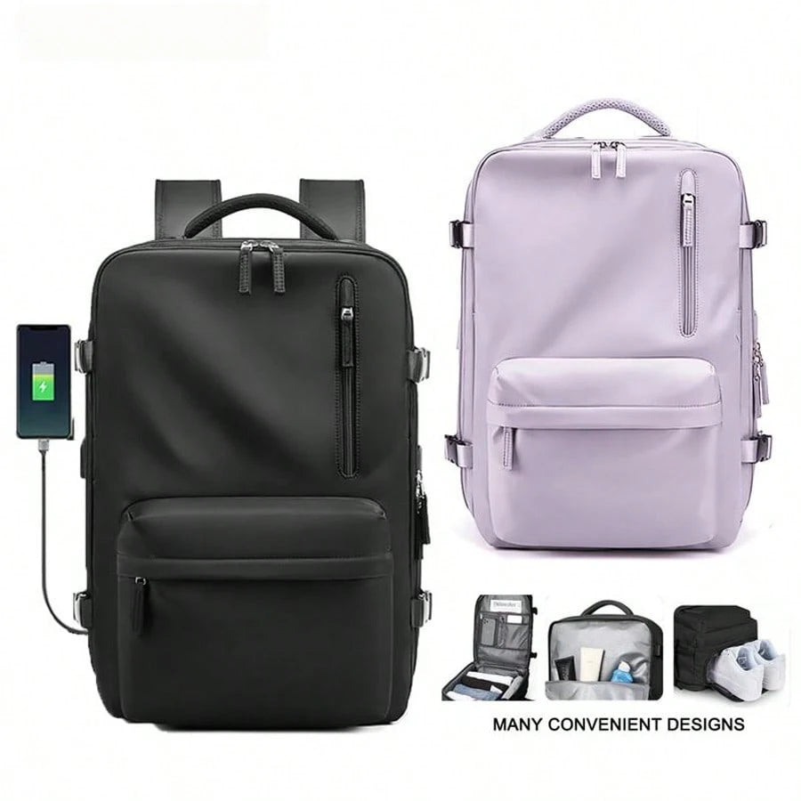 Unisex Laptop Backpack With Waterproof Compartment