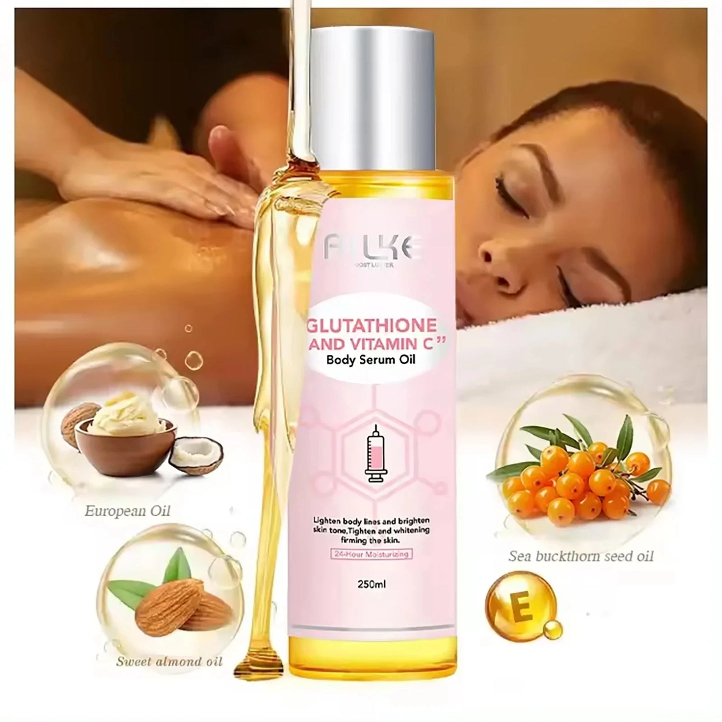 AILKE Vitamin C Whitening Massage Oil for All Skin Types