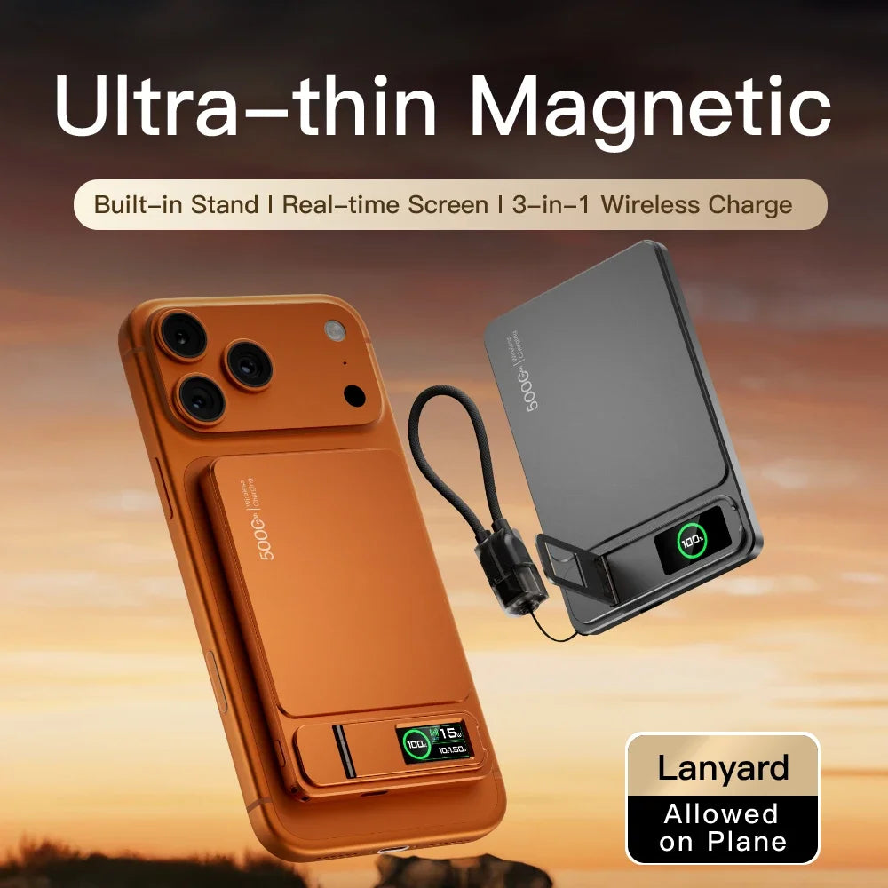 MagSafe 10000mAh Slim Power Bank With 20W Wireless Fast Charging