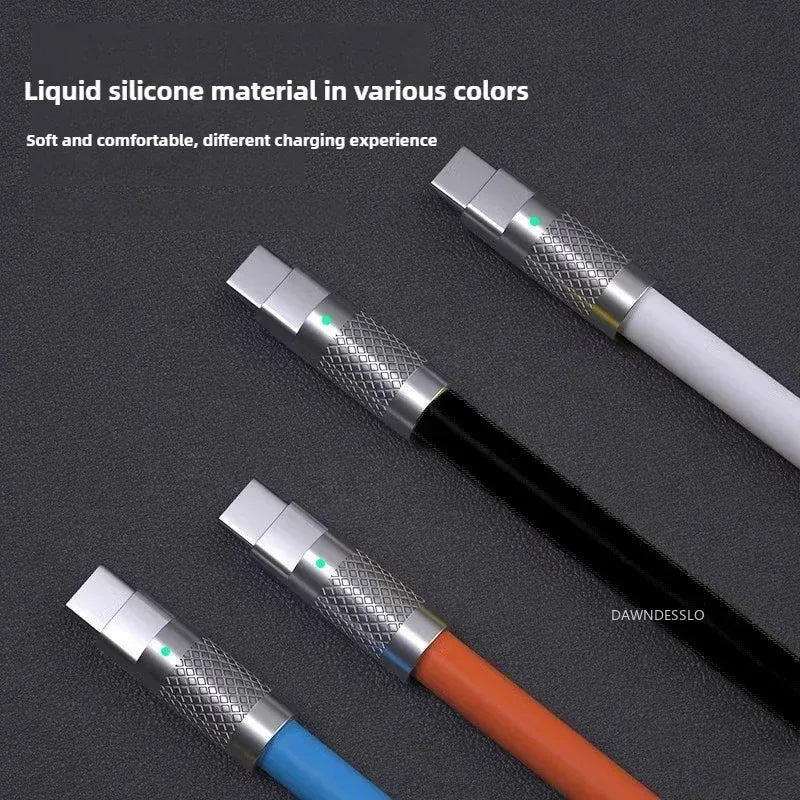 120W 7A USB-C To USB-C Fast Charge Cable Type-C Silicone