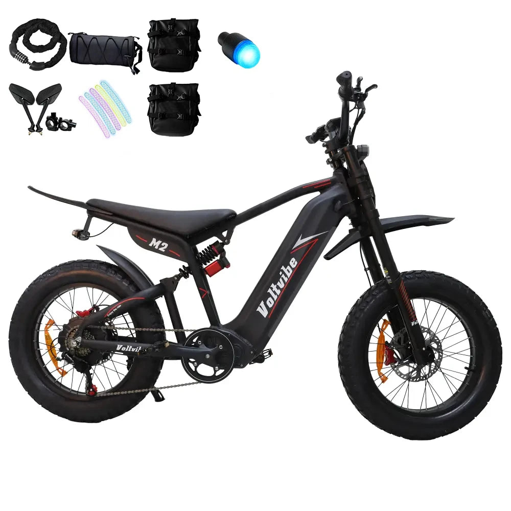 Baolujie DM01 Electric Bicycle 60V 30Ah Battery 42 MPH