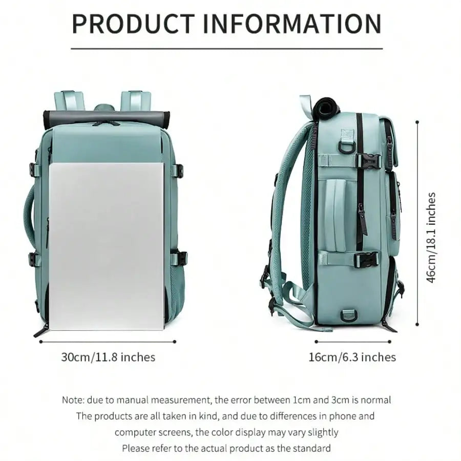 Unisex Multi-Function Hiking Backpack With USB Port And Shoe Compartment