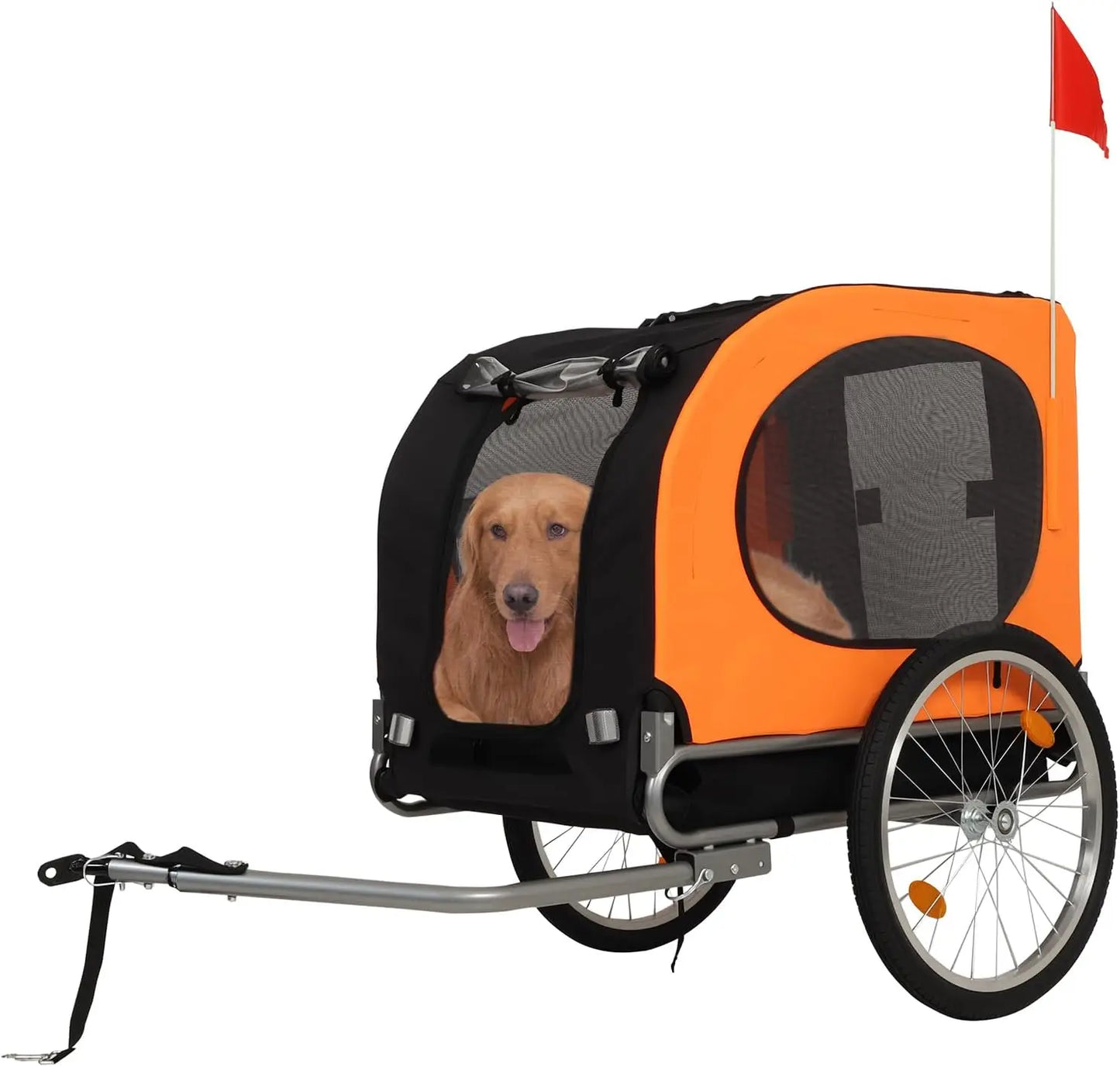 Twister Ck Foldable Dog Bike Trailer With Quick Release Wheels