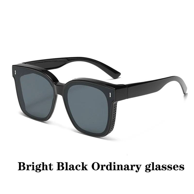 Polarized Clip-On Sunglasses For Glasses Wearers UV400 Protection For Driving