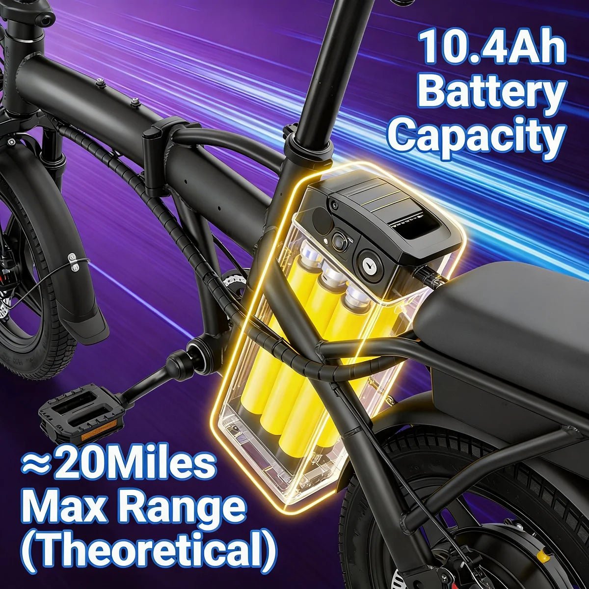 Hezzo T5 Lightweight Folding Electric Bike for Adults 750W Commuter