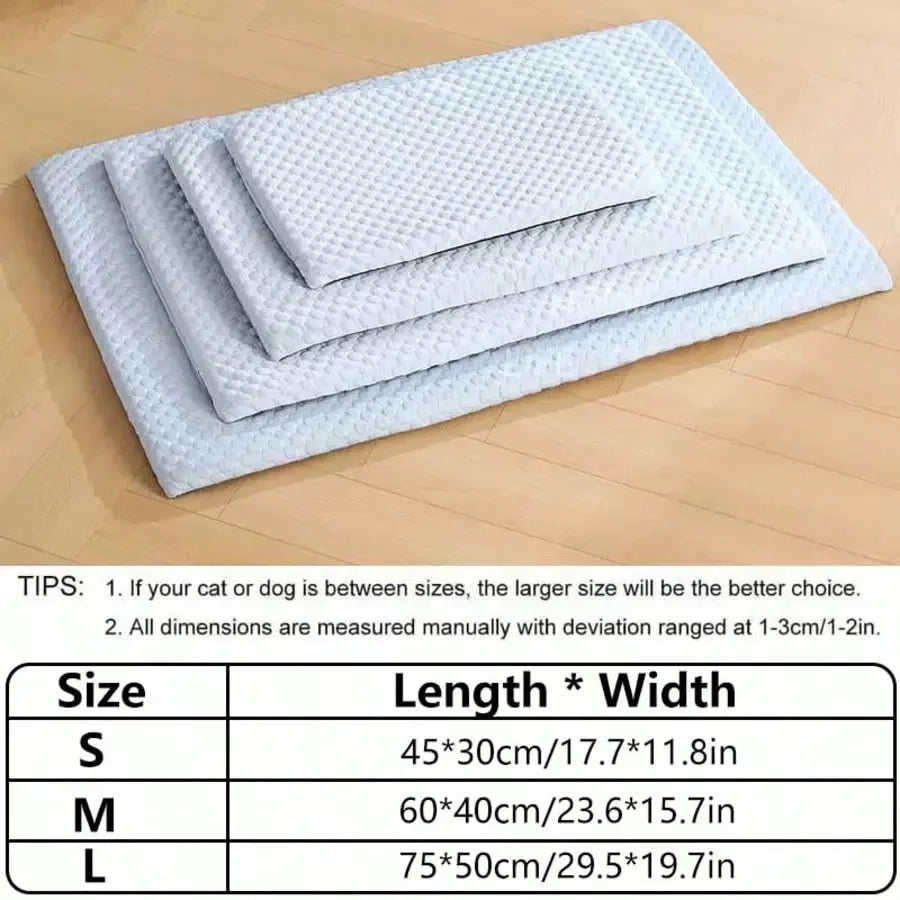 Thick Cooling Pet Bed With Breathable Cotton Padding For Pets