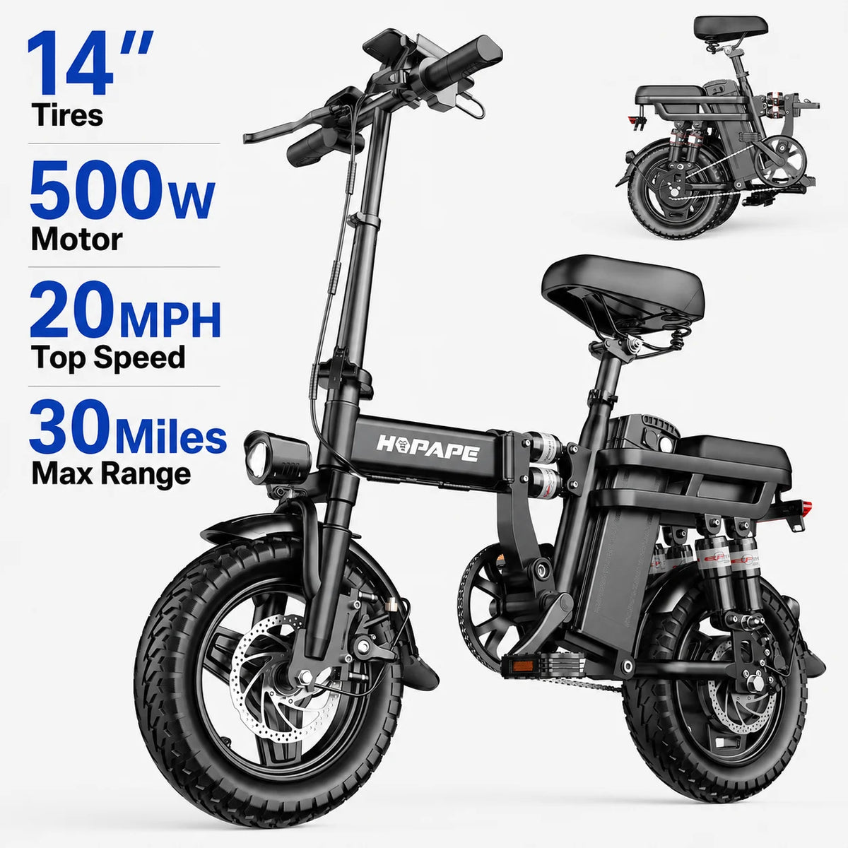 EOEOTWO 1500W Fat Tire Electric Bike Adult All Terrain Commuter