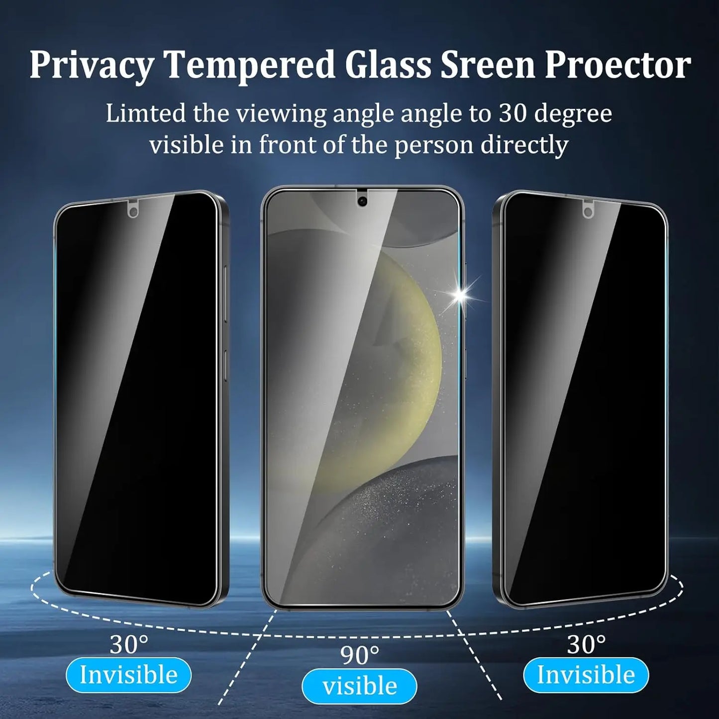 Anti Spy Screen Protector Tempered Glass For Samsung S25 5G
