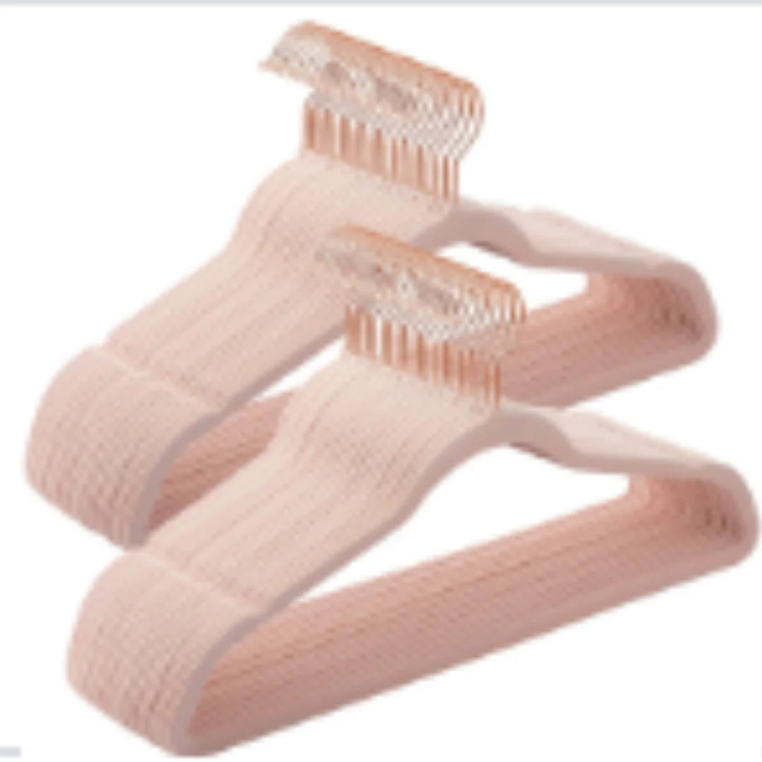 DIAMRI 50pc Rotating Velvet Non-Slip Hangers With 360 Degree Hook