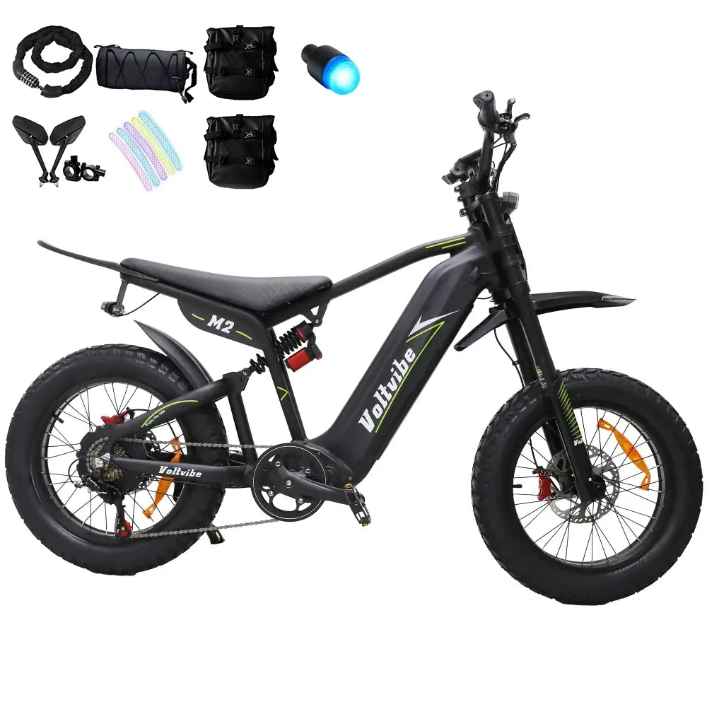 Baolujie DM01 Electric Bicycle 60V 30Ah Battery 42 MPH