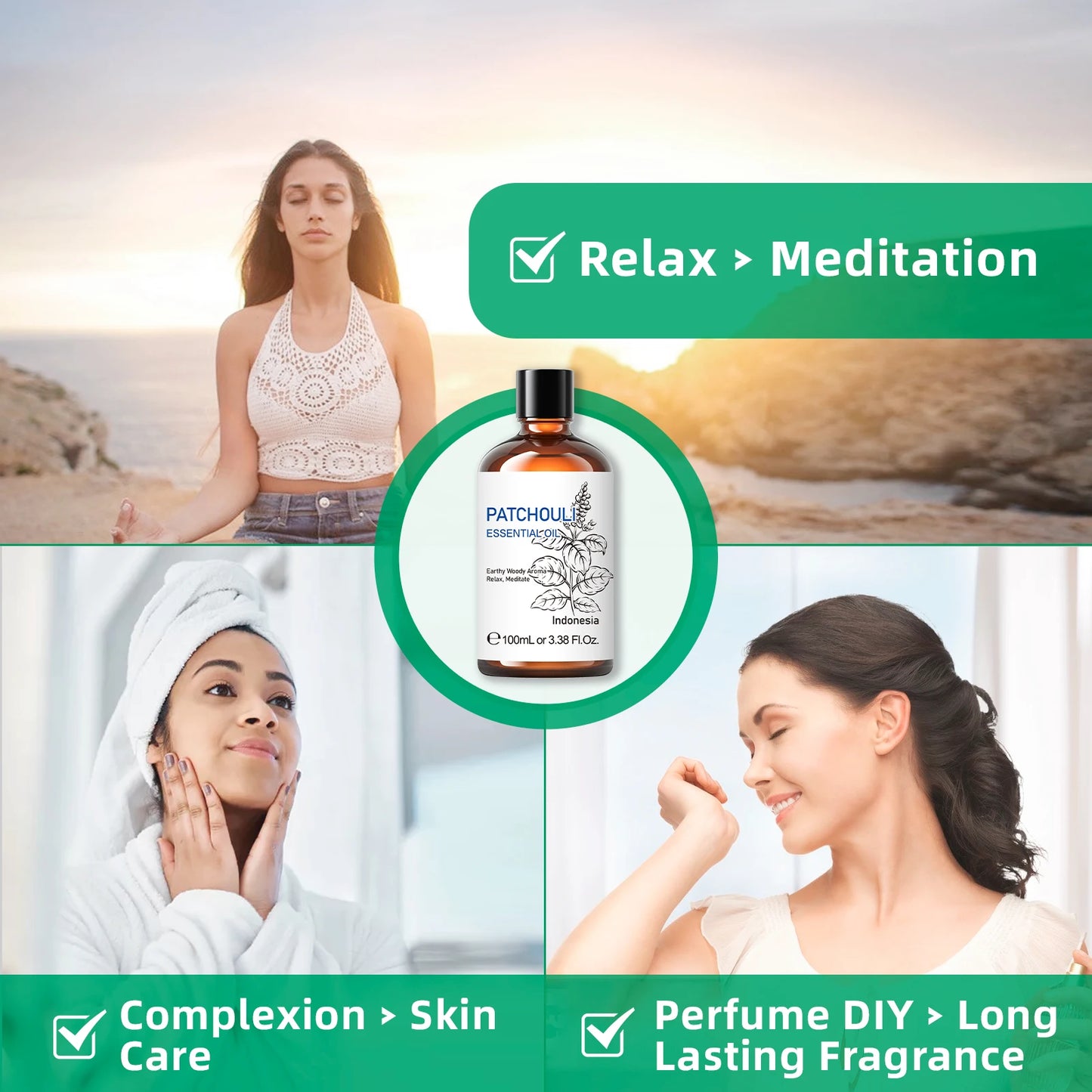 HIQILI Pure Essential Oil in Various Fragrances for Aromatherapy