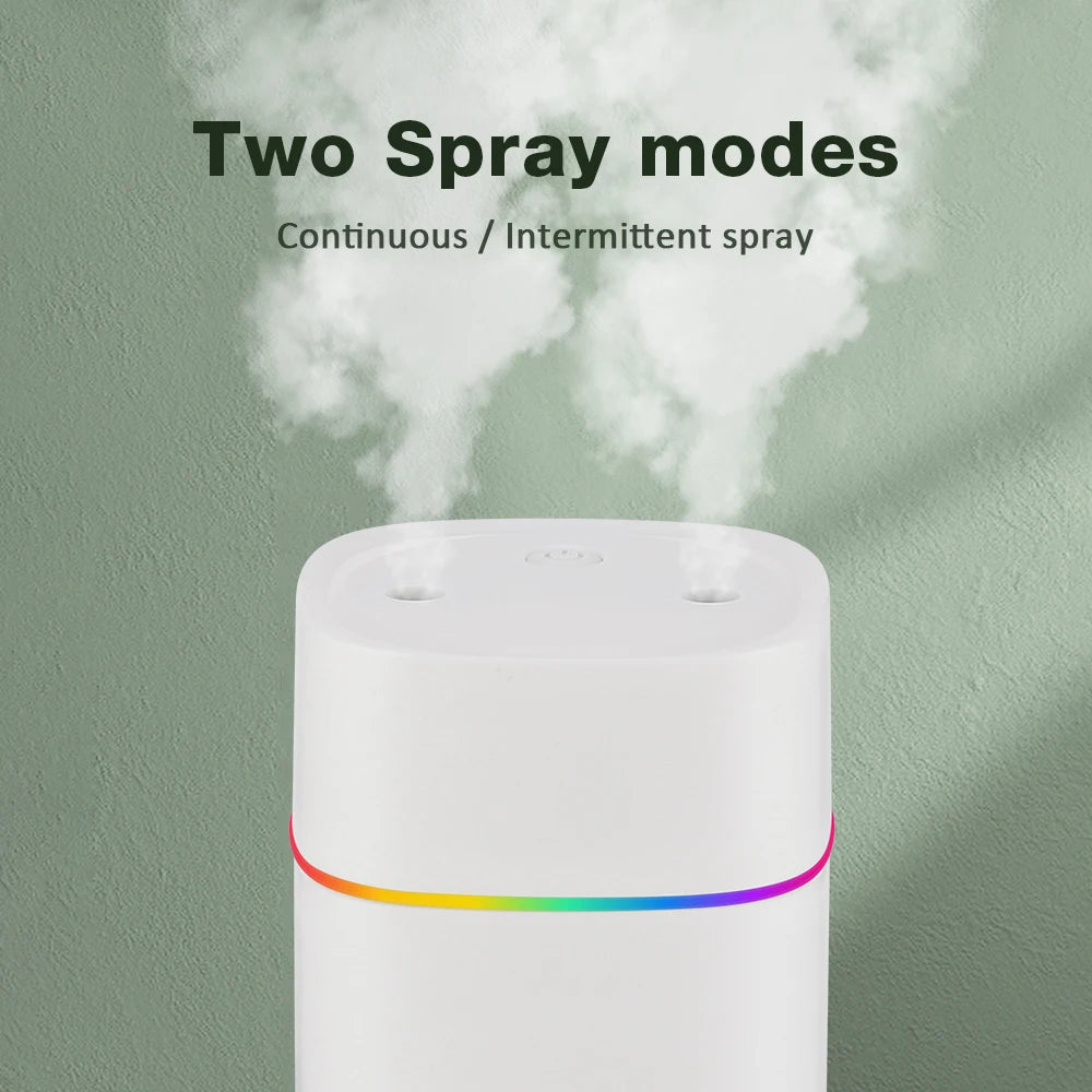 USB Portable Cool Mist Humidifier Aroma Diffuser With Night Light