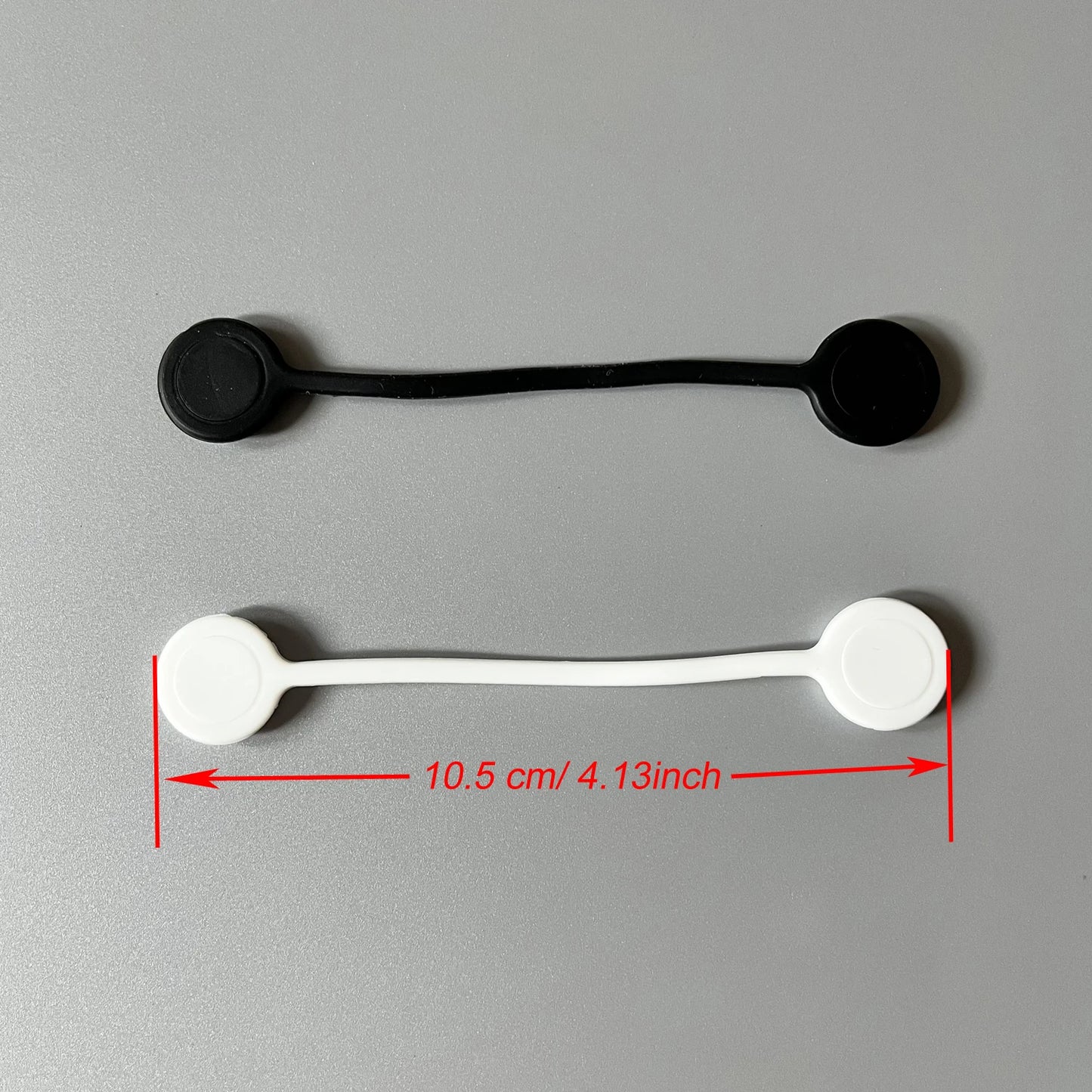Magnetic Silicone Cable Ties Reusable Cord Clips Pack Of 10