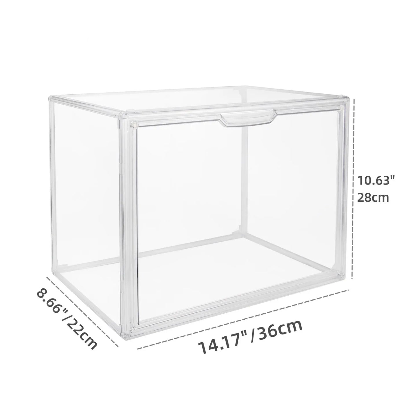 Clear Stackable Acrylic Display Storage Box Organizer