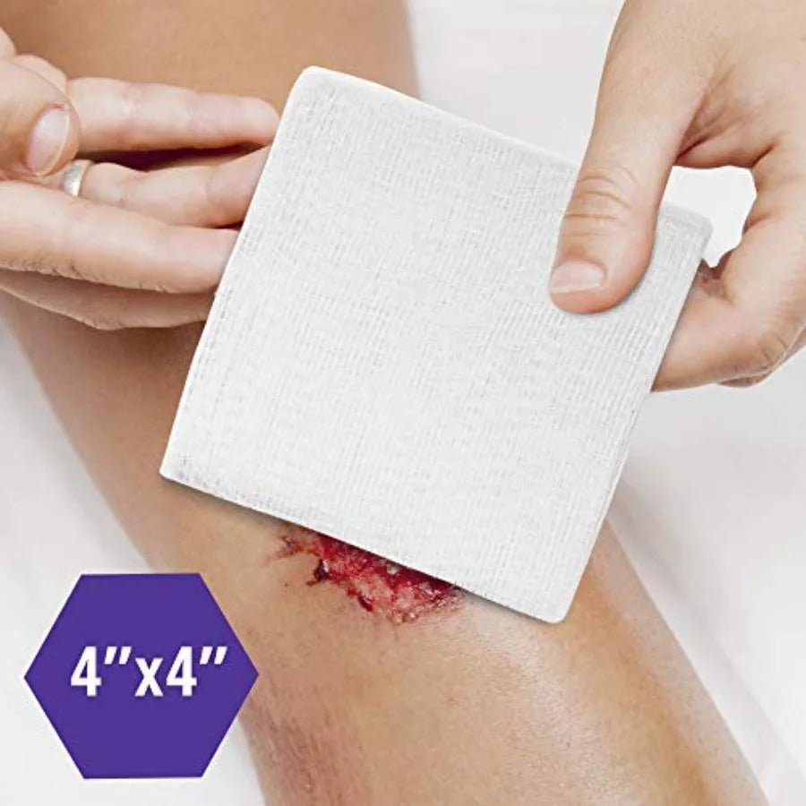 Surgical Sponges 8-Ply Gauze Pads Nonsterile For First Aid