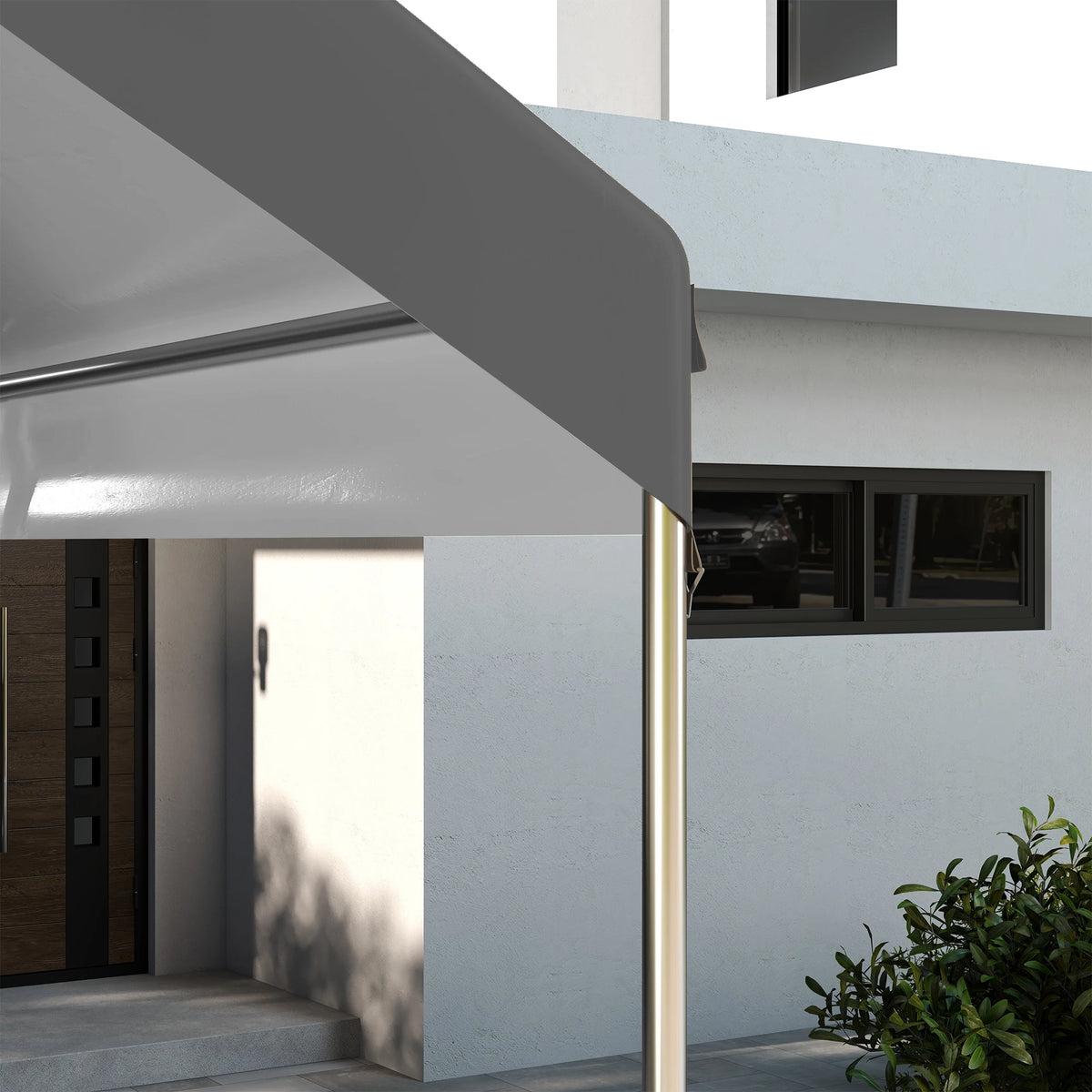 Outsunny Carport Canopy Replacement Cover With Bungee Cords