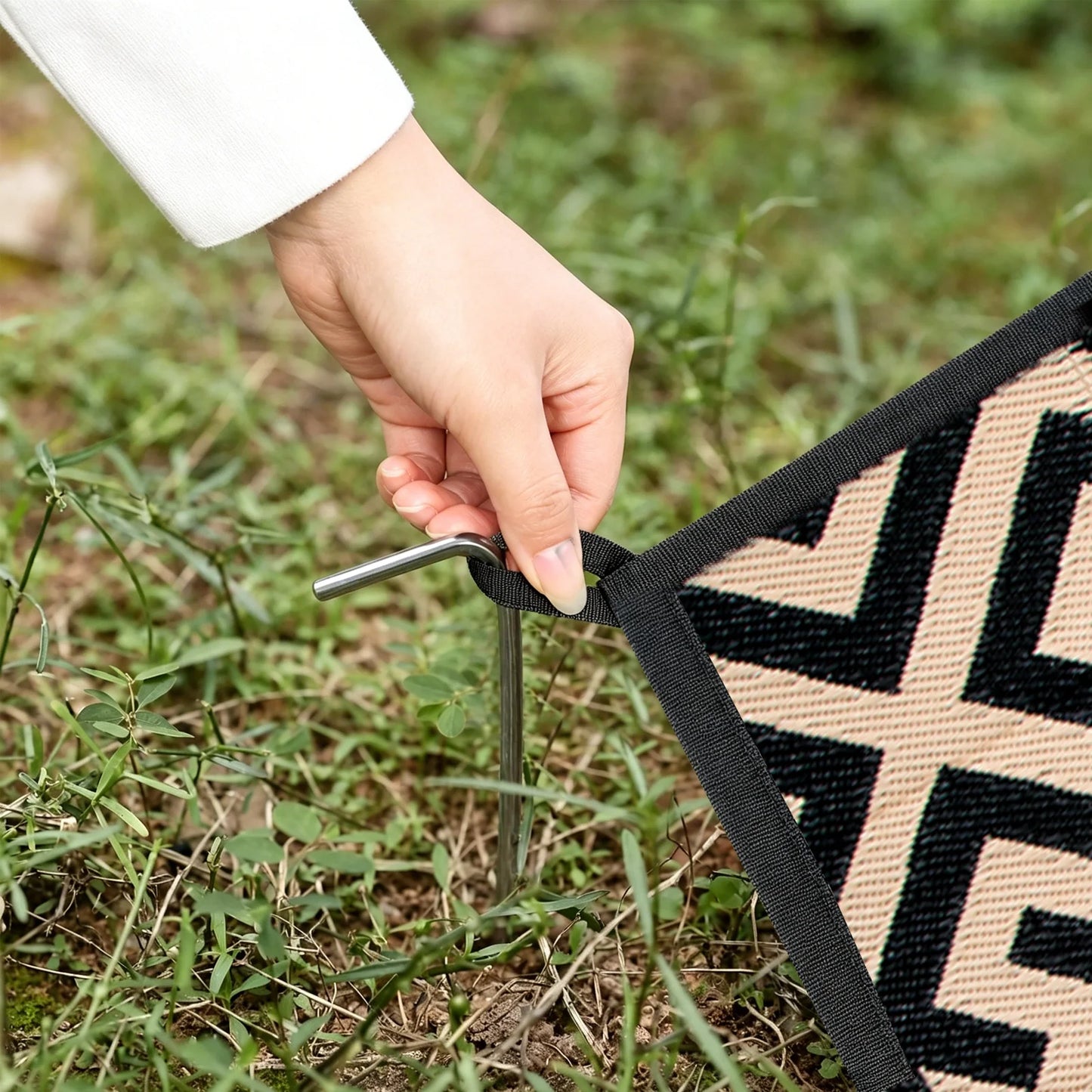 Outdoor Patio Rug Waterproof Reversible Polypropylene Mat