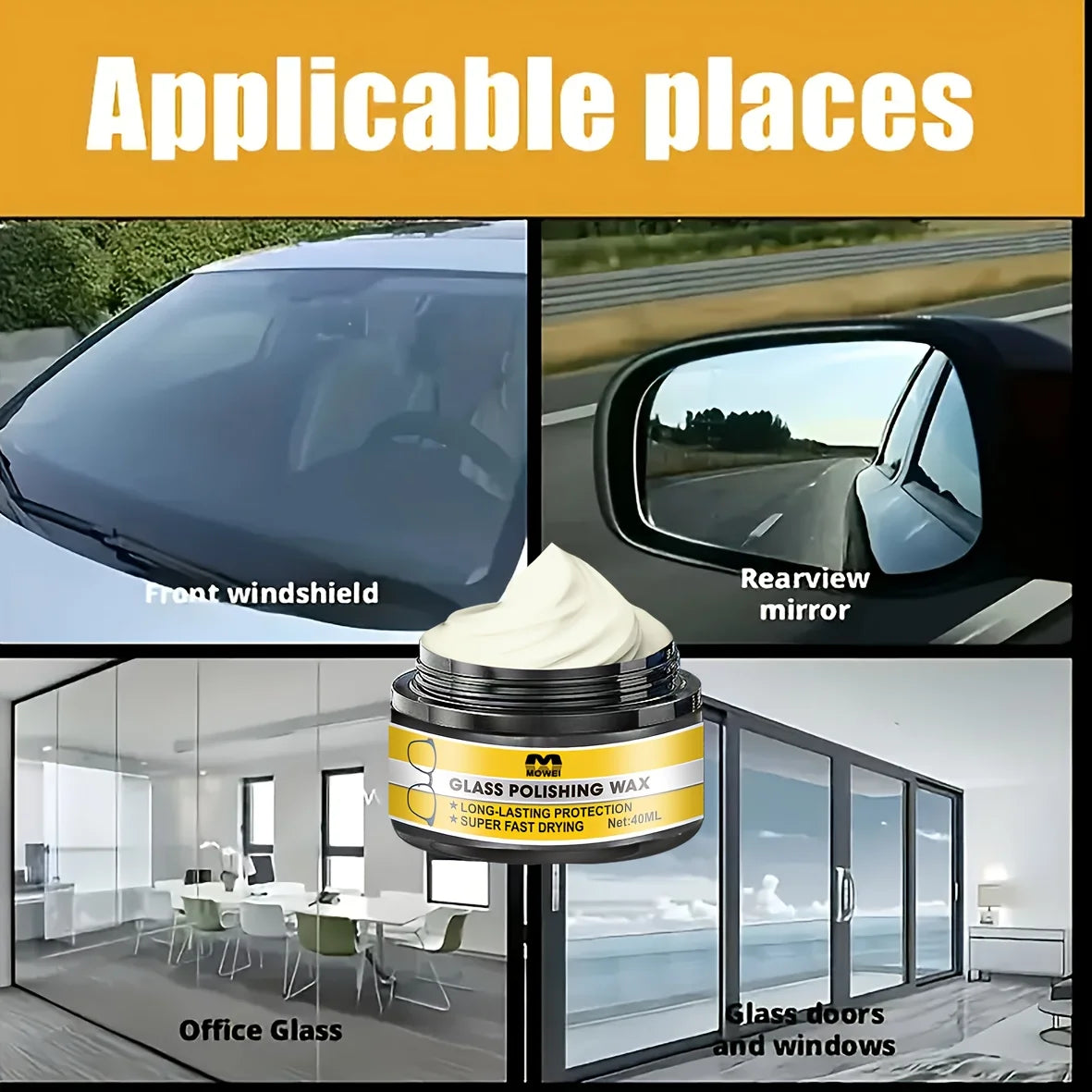 Multi-Purpose Glass And Lens Scratch Repair Kit Clarity Restoration