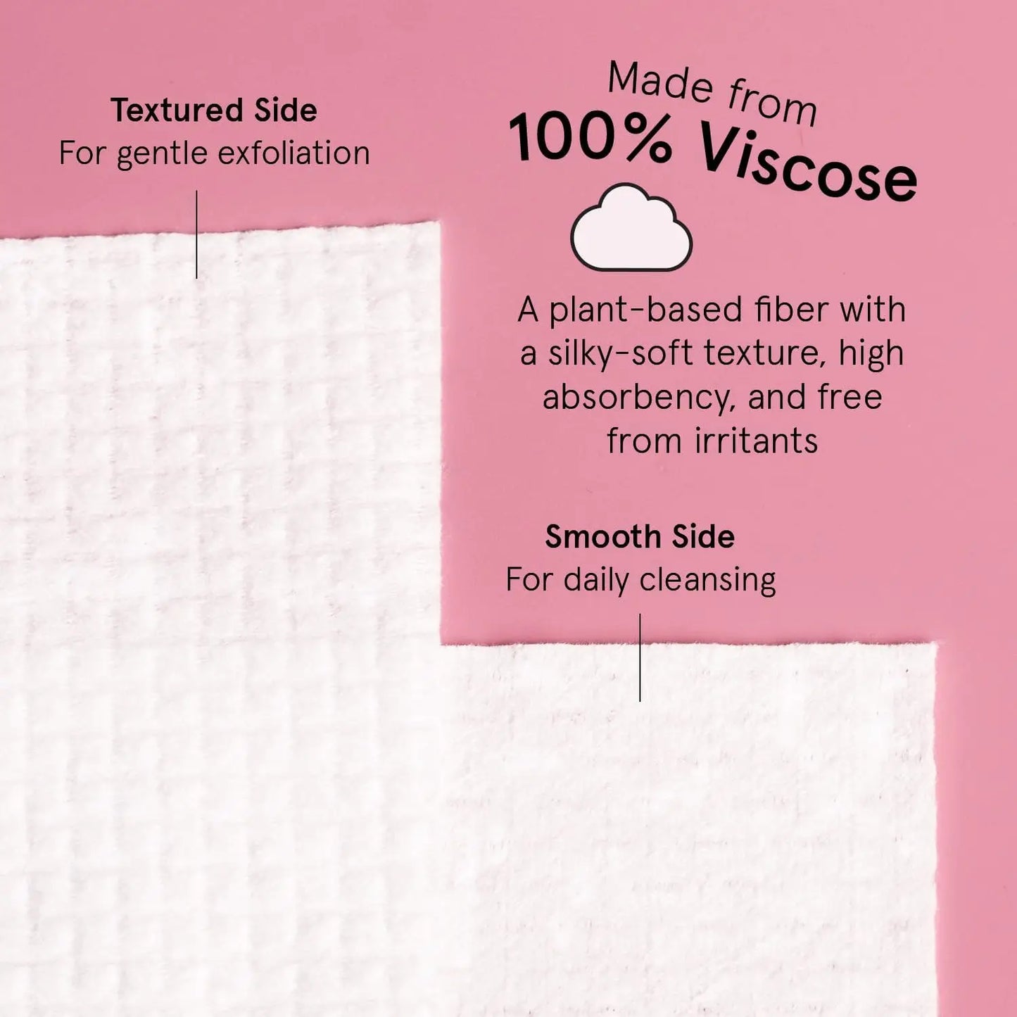 Disposable Face Towels Ultra Soft Facial Wipes 60 Count