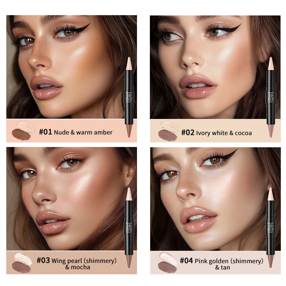 Ibcccndc Dual Head Contour Highlighter Stick Concealer