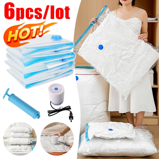 Folding Vacuum Storage Bags For Clothes And Blankets Space Saver