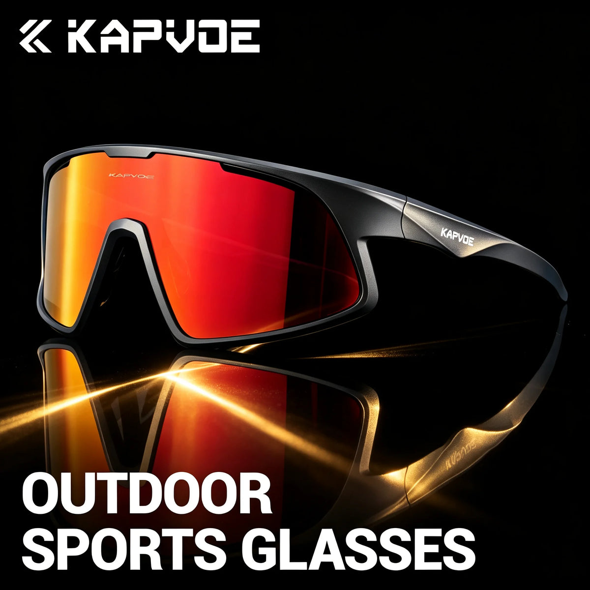 Kapvoe 2026 Outdoor Polarized Sports Glasses on Sale Cycling Sunglasses for Men Women Fishing Hiking Glasses Bike MTB Bicycle Outdoor Eyewear UV400