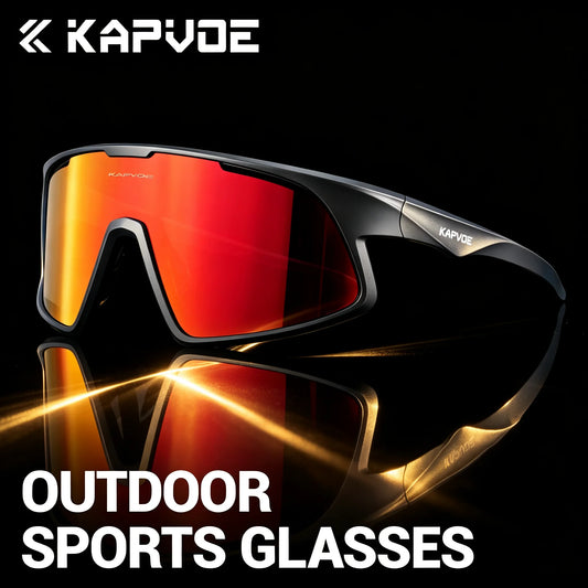 Kapvoe 2026 Outdoor Polarized Sports Glasses on Sale Cycling Sunglasses for Men Women Fishing Hiking Glasses Bike MTB Bicycle Outdoor Eyewear UV400
