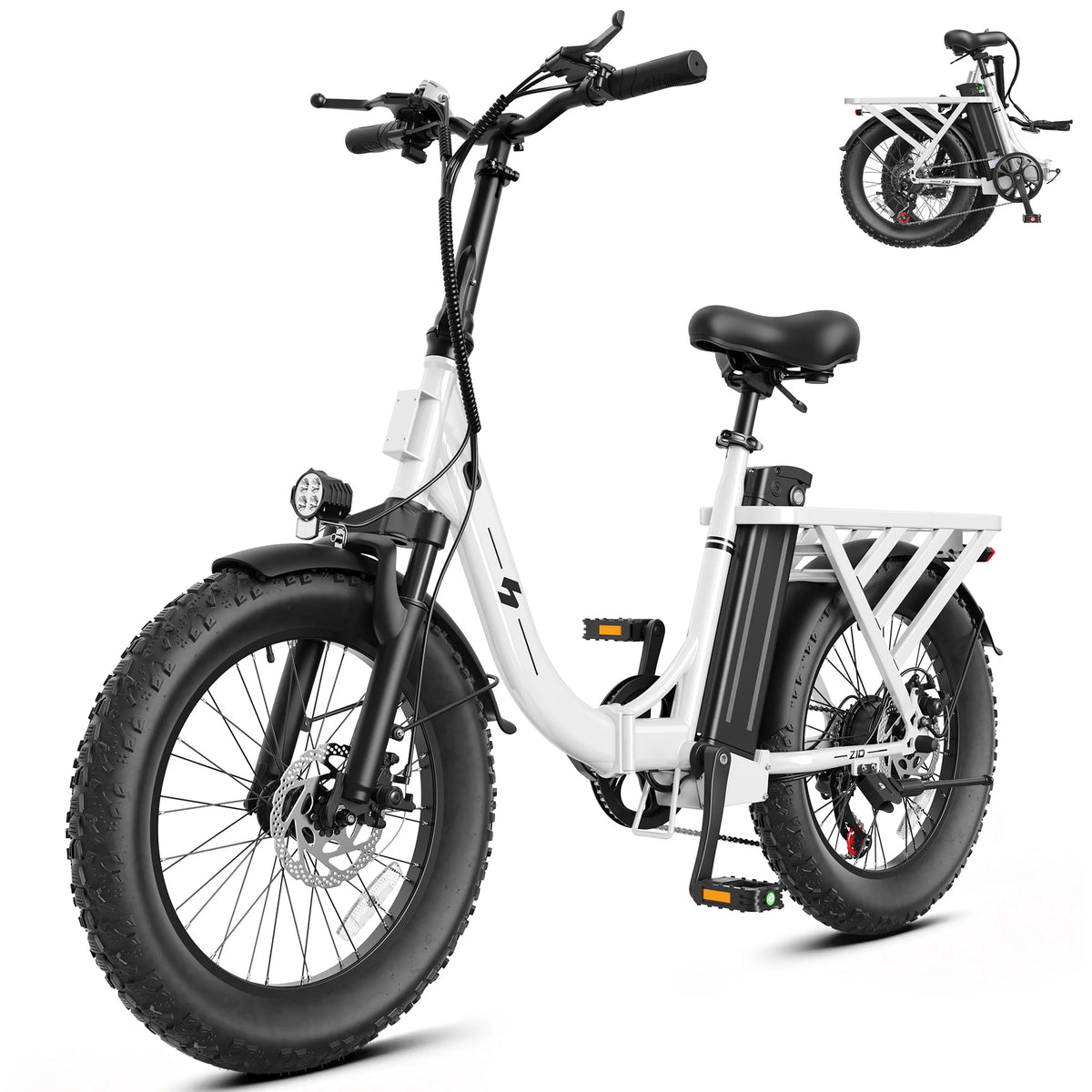 Hopepeak Z10 Folding Electric Bike With 7 Speed Commuter Design