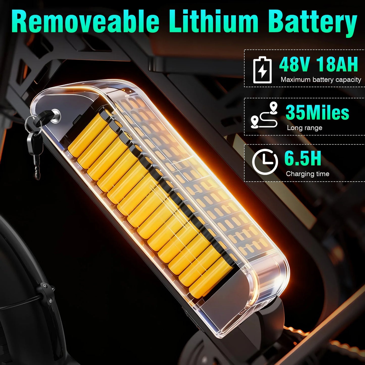 Terrosor 1200W All-Terrain Electric Motorcycle, 48V Lithium Battery