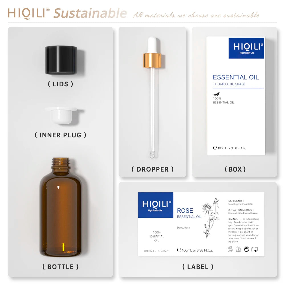 HIQILI Tangerine Essential Oil Pure Citrus For Diffuser