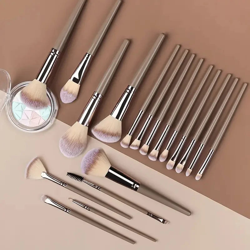 Premium Makeup Brushes Set 3-20 Pcs Synthetic Kabuki Tools