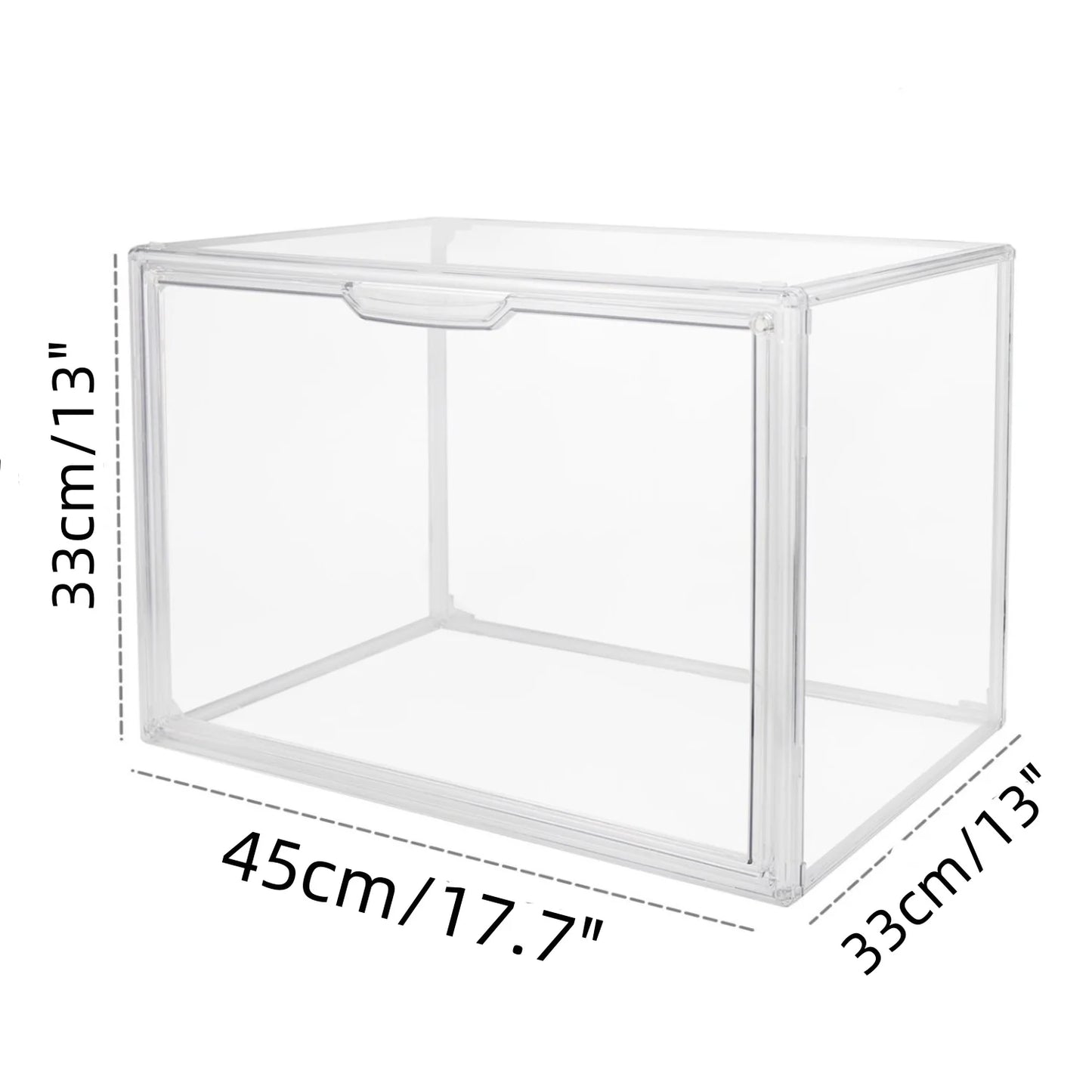 Clear Stackable Acrylic Display Storage Box Organizer