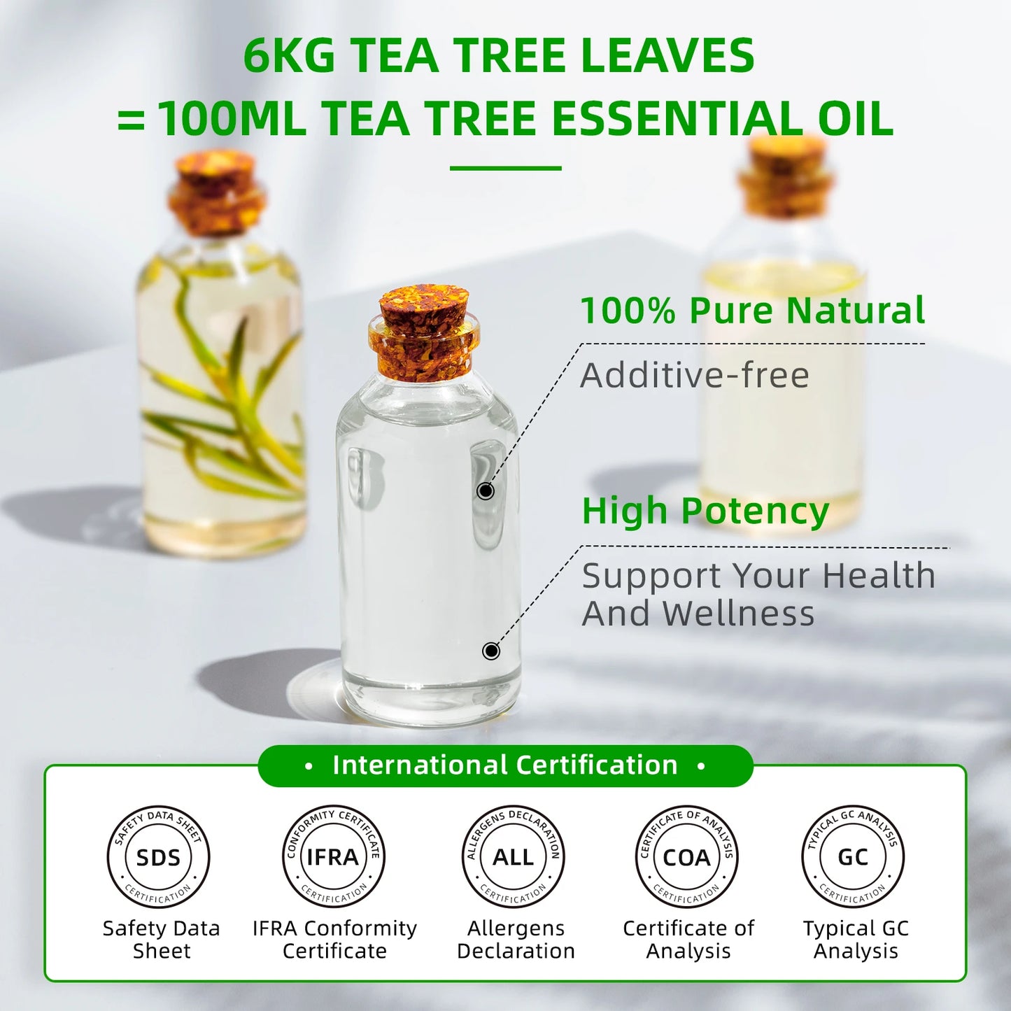 HIQILI Tea Tree Essential Oil for Diffusers Aromatherapy and Candles