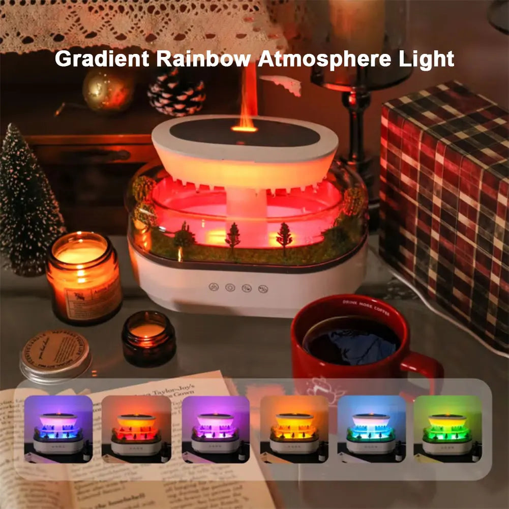 Shunmaii RainCloud Ultrasonic Aroma Humidifier With Colorful Light