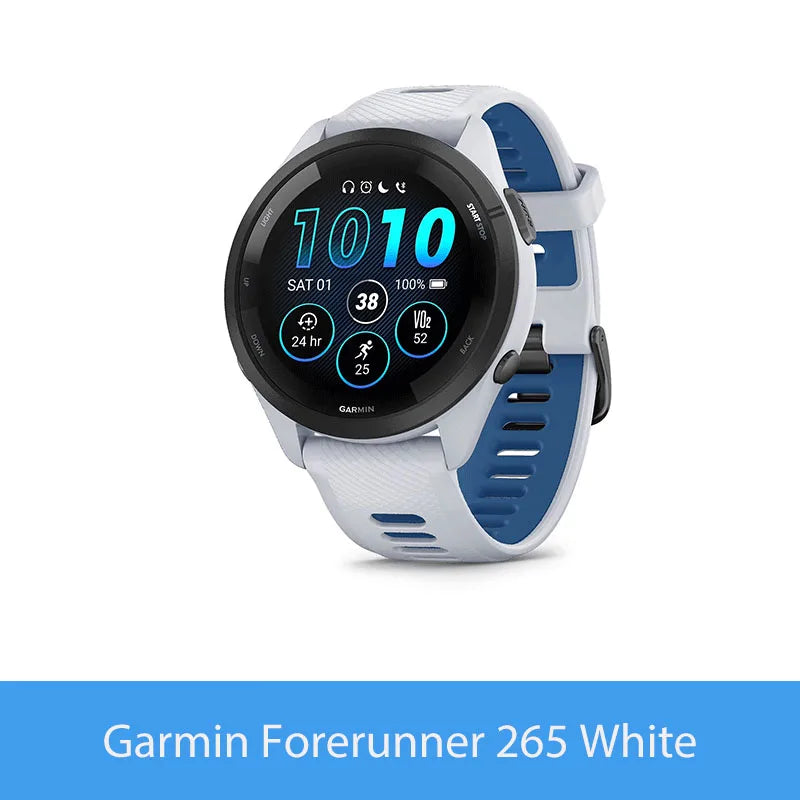 Garmin Forerunner 265 GPS Smartwatch AMOLED Display Heart Rate Monitoring