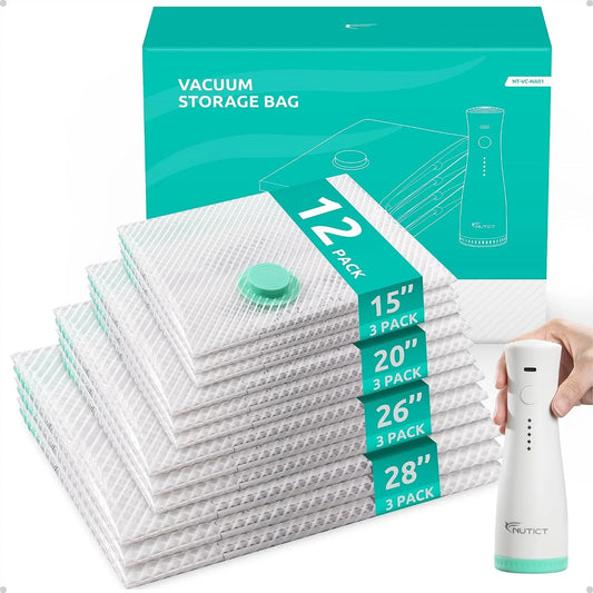 Vacuum Storage Bags With Rechargeable Pump For Travel And Long Term