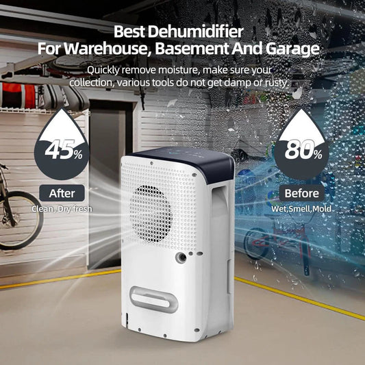 AIRPLUS Portable Dehumidifier With Auto Defrost And Continuous Run
