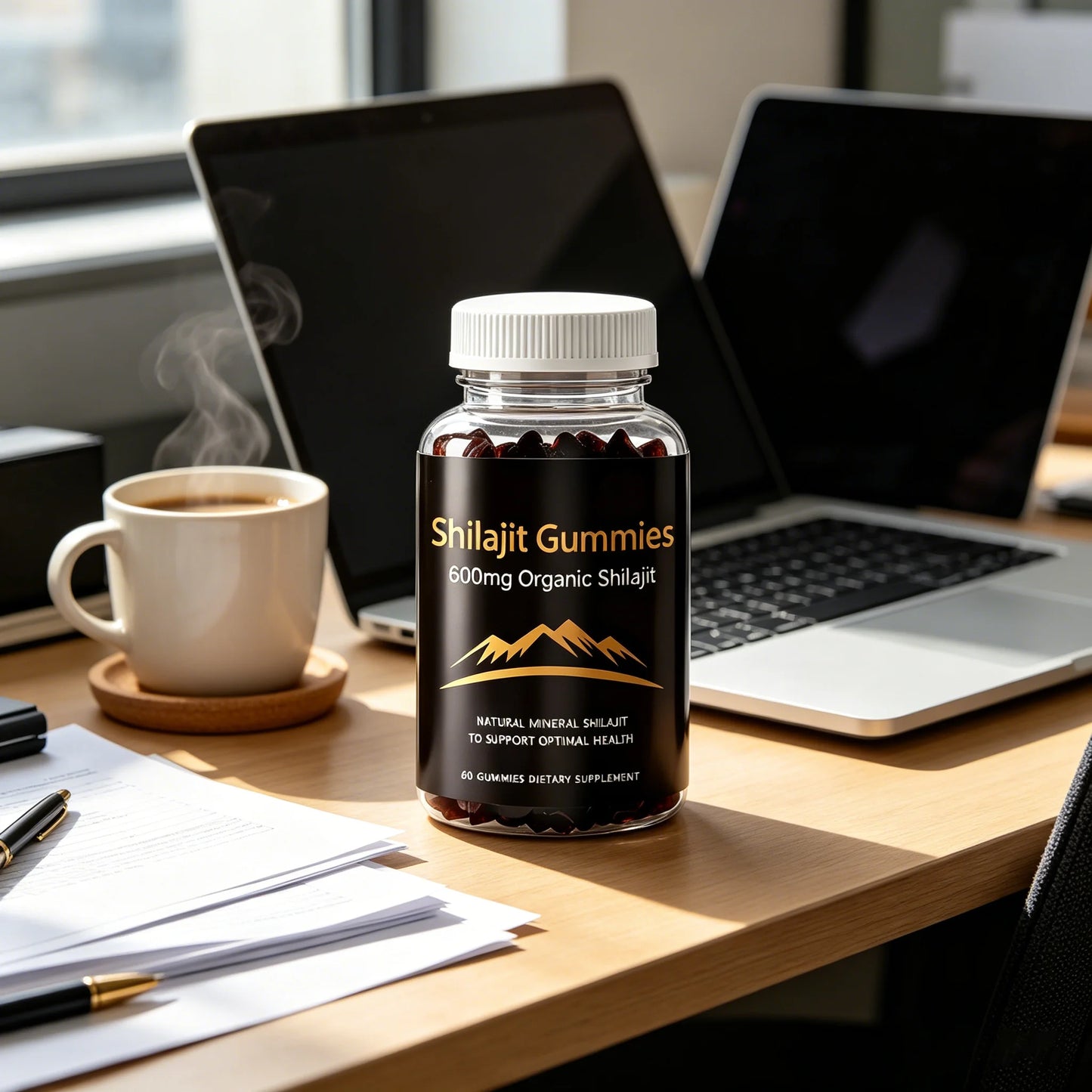 Vanayt Organic Himalayan Shilajit Gummies 600mg Mineral Supplement