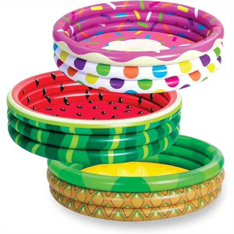 Joyfy 3 Pack Inflatable Kiddie Pools Set With Fun Patterns