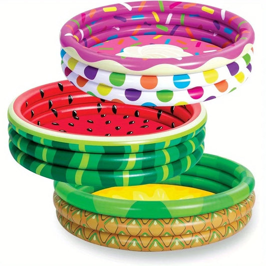 Joyfy 3 Pack Inflatable Kiddie Pools Set With Fun Patterns