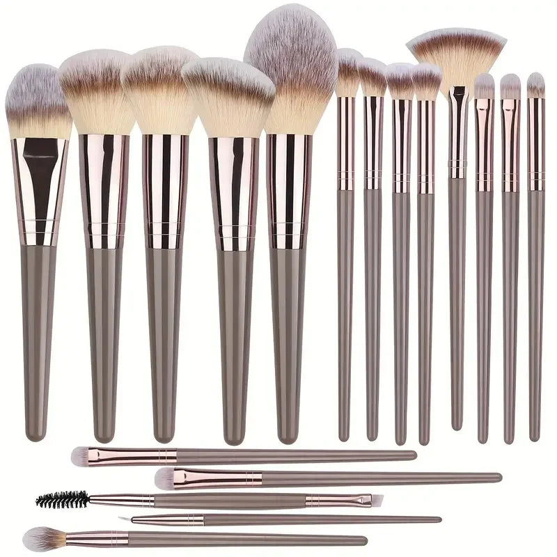 Premium Makeup Brushes Set 3-20 Pcs Synthetic Kabuki Tools