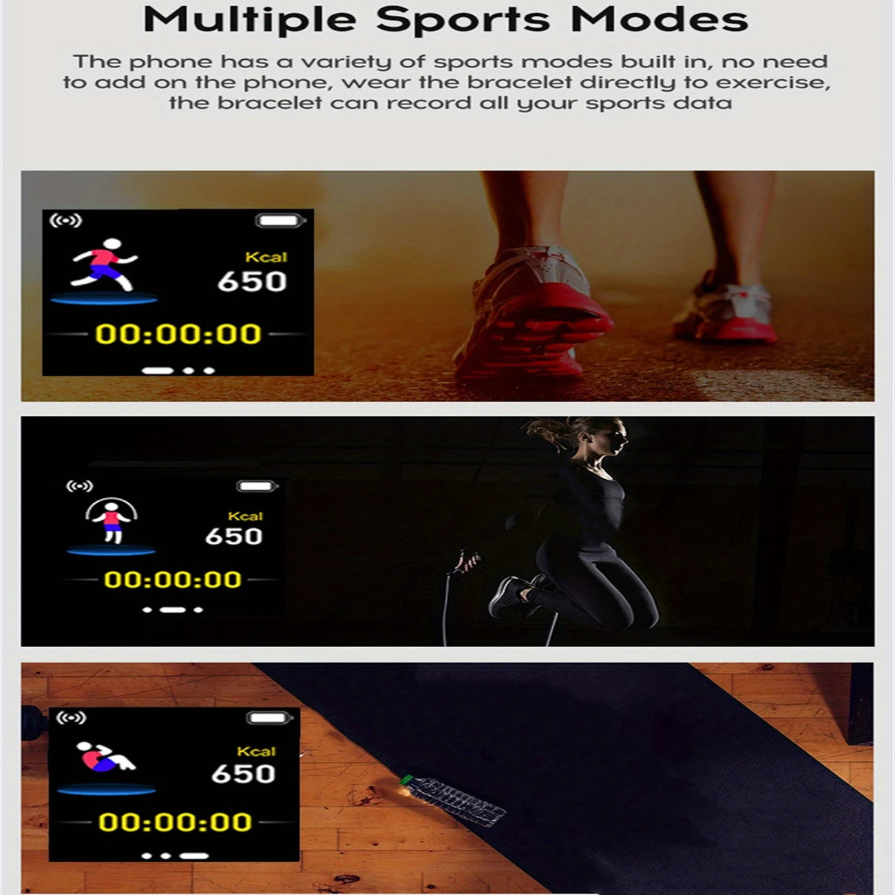 CHAOGENB Smartwatch Bluetooth Fitness Tracker For Women Men